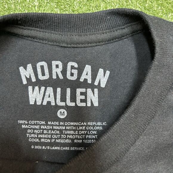 2025 Exclusive Morgan Wallen I’m The Problem Short Sleeve Black T-Shirt - Picture 3 of 11